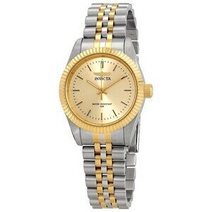 NWT Authentic Invicta Specialty Gold Dial Two-tone Women's Watch